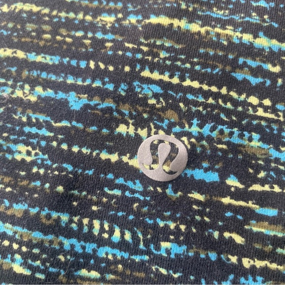 Lululemon Pants Wunder Under Crop Womens 4 High Rise Tweed Runner Pattern Black - Picture 3 of 13